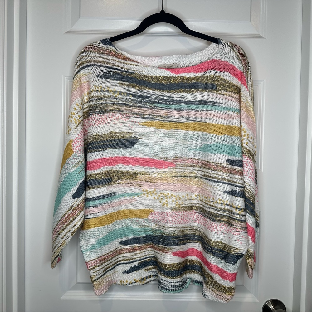 Anna Melani Lightweight Knit Sweater | Size L | Made in Italy